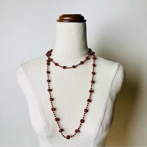 Vintage Cute Little Beaded Long Necklace